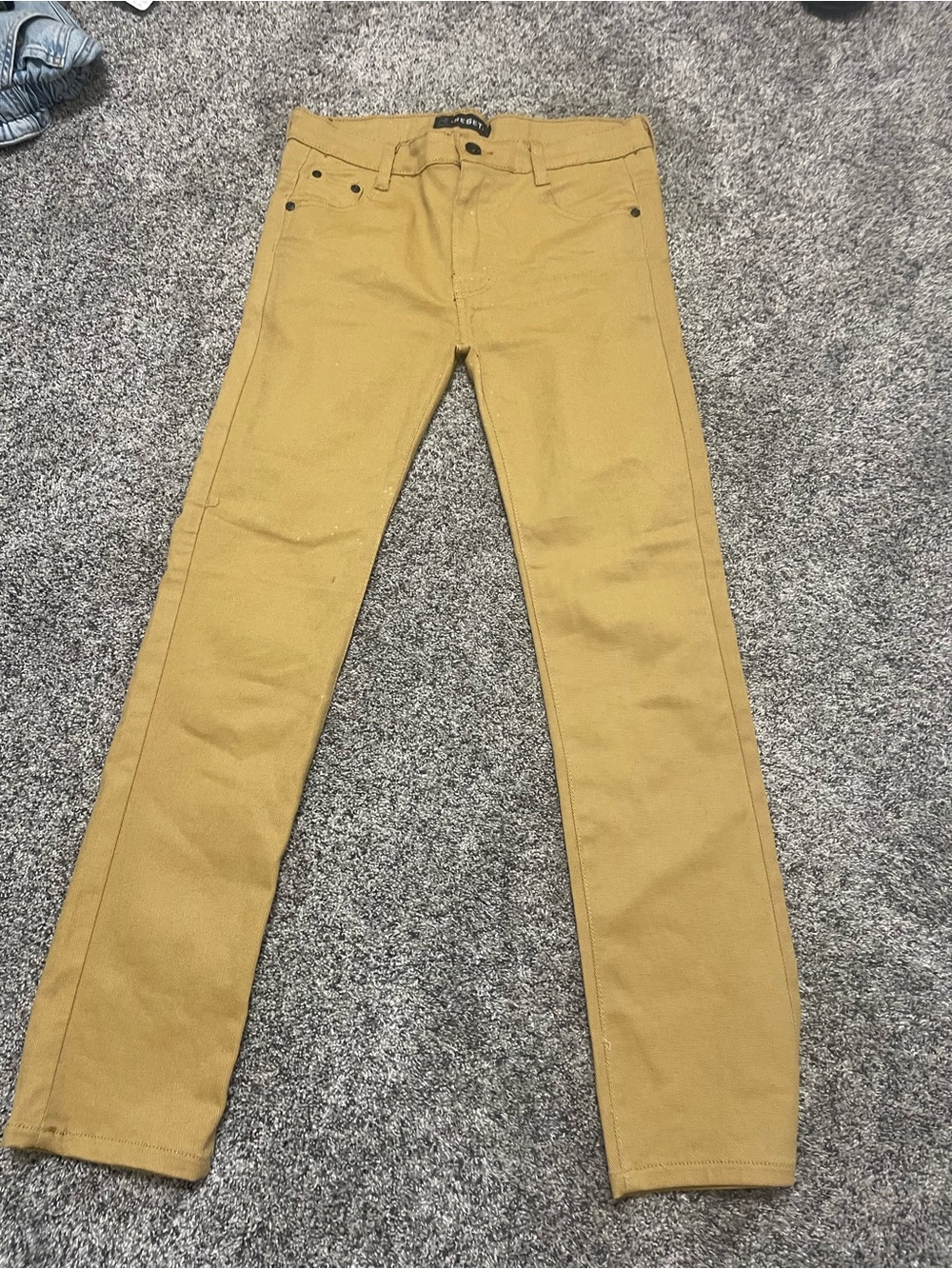 The Reset Mustard Yellow Kids Formal Trousers